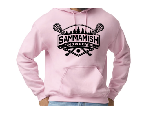 Light Pink Hooded Sweatshirt-Adult Sizes