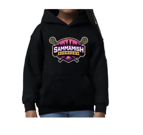 Black Hooded Sweatshirt Sammamish Showdown Logo- Youth Sizes