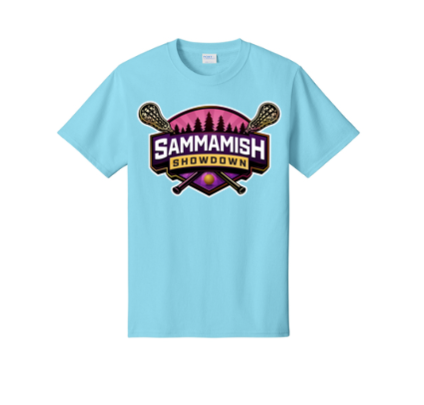 Blue T-shirt with Showdown logo- Youth sizes