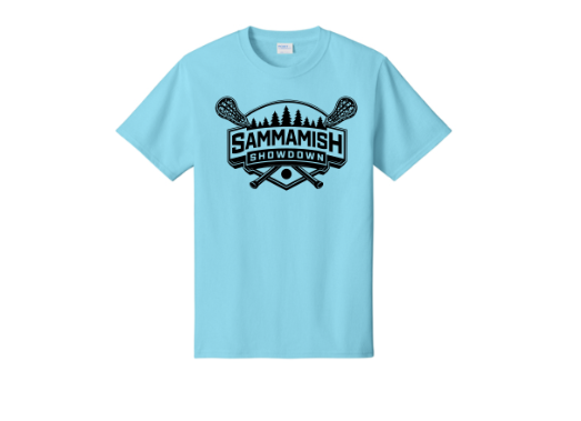 Blue T-shirt with Showdown logo- Youth sizes