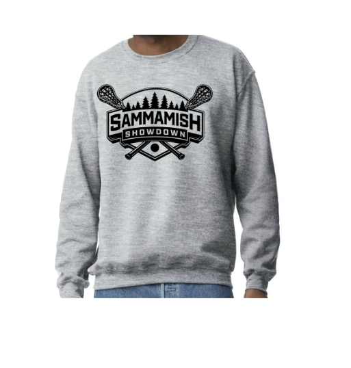 Grey Crew Neck Sweatshirt Showdown Logo- Adult Sizes