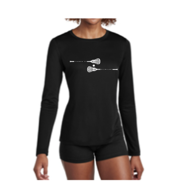Women's Long Sleeved Black Sports Tech T-Shirt